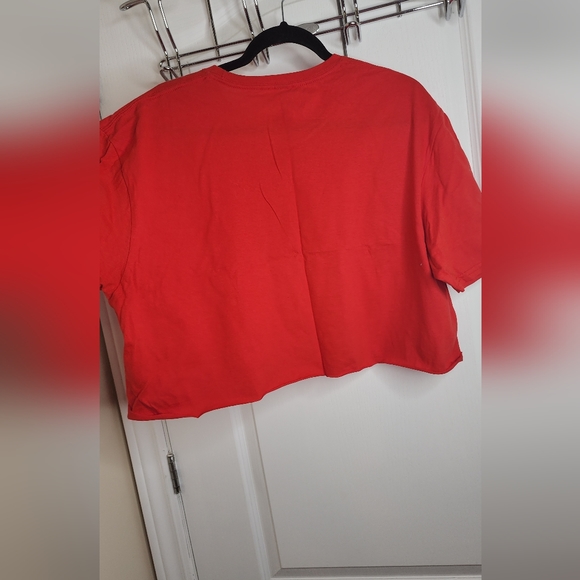 Woman's Eat Sleep Hockey Crop Tee - Picture 2 of 3